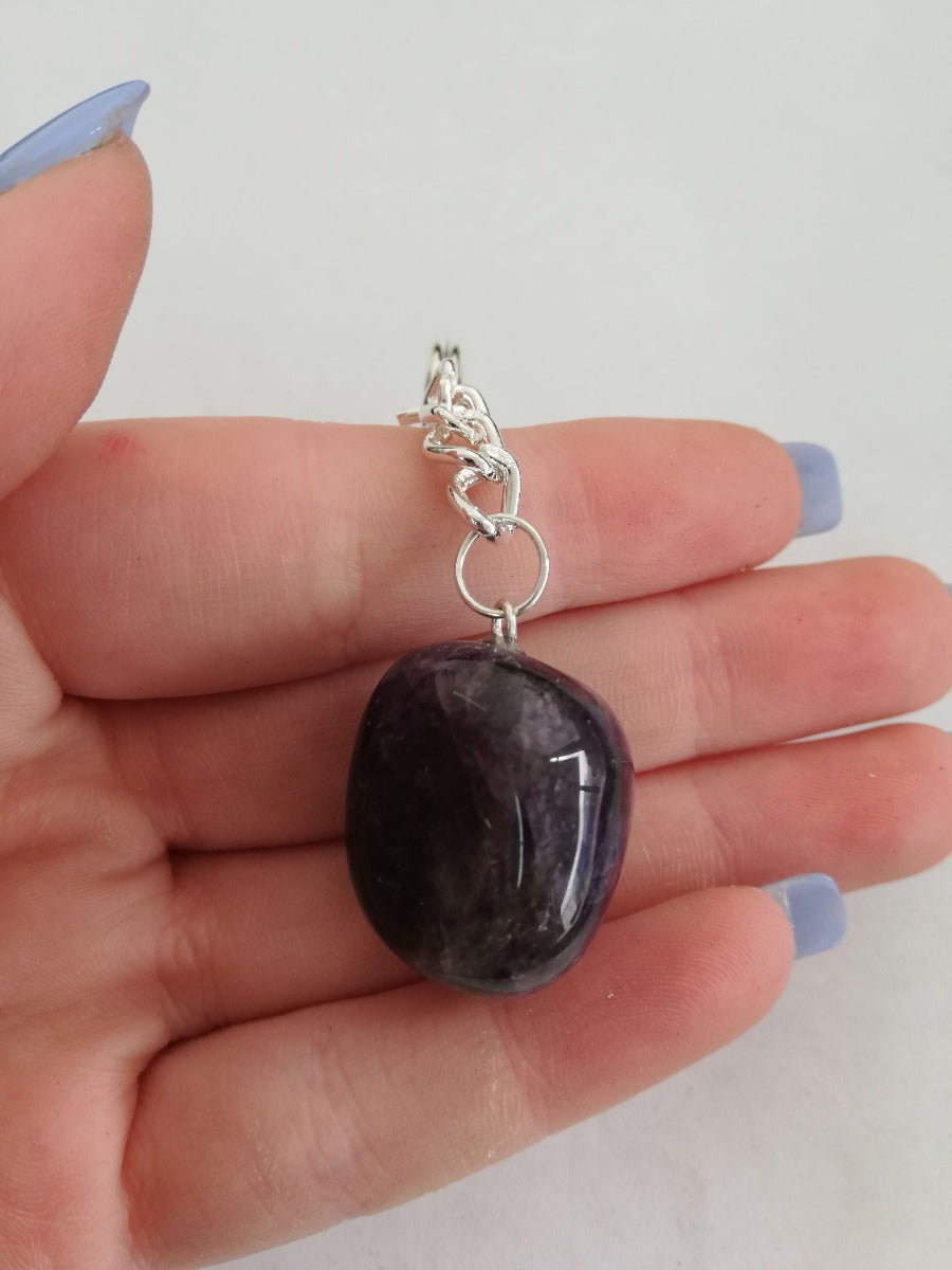 Amethyst Tumble Keyring