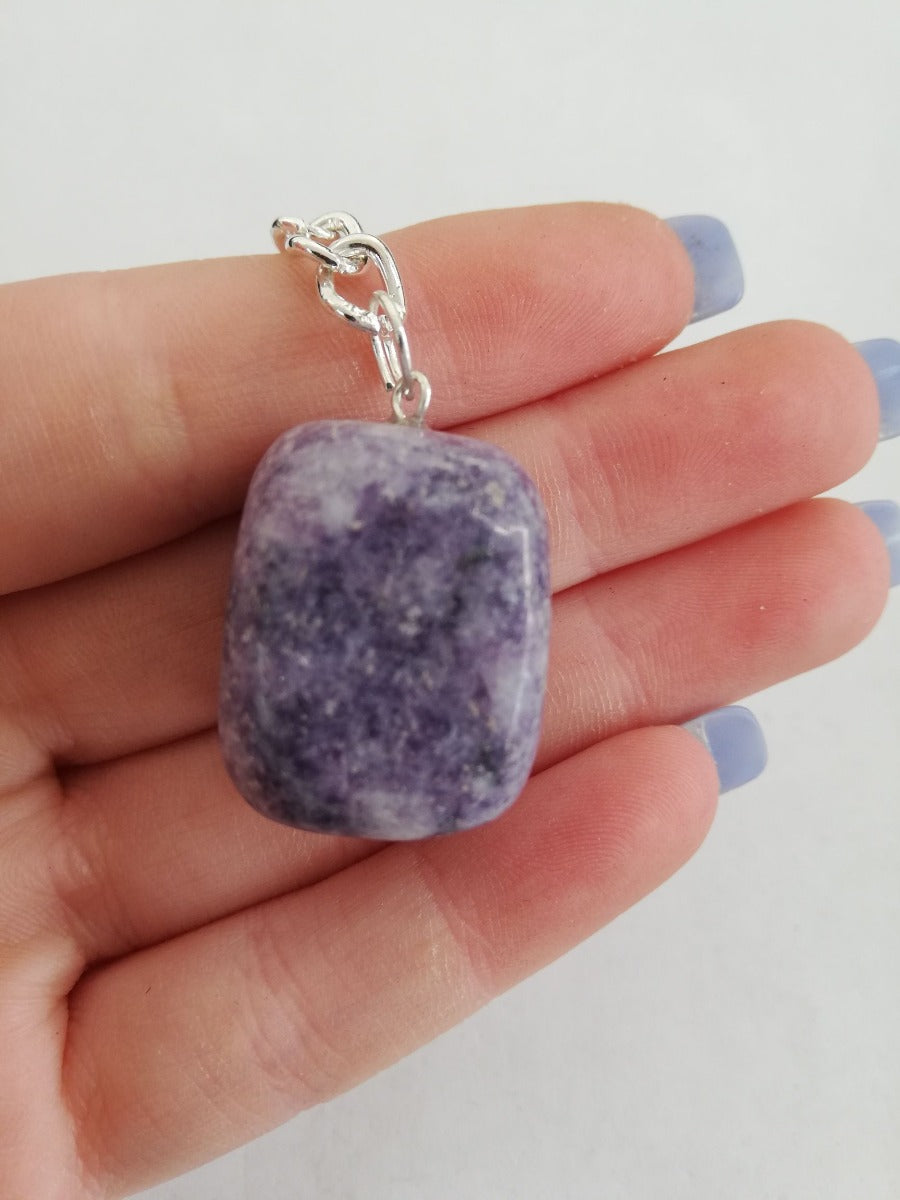 Lepidolite Tumble Keyring