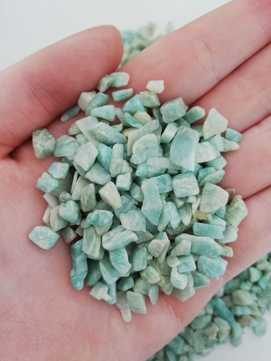 Amazonite Chips - 250g (IN)