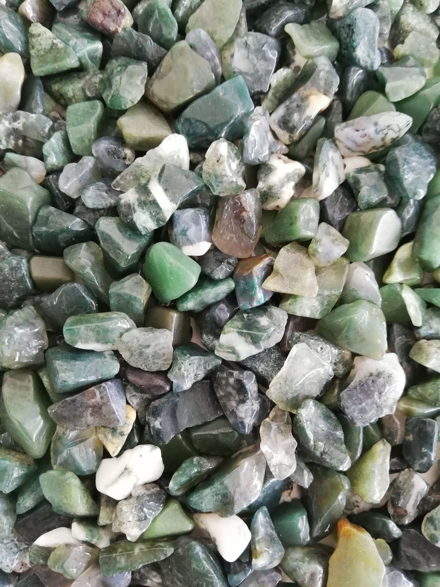 Moss Agate Chips 1KG (IN)