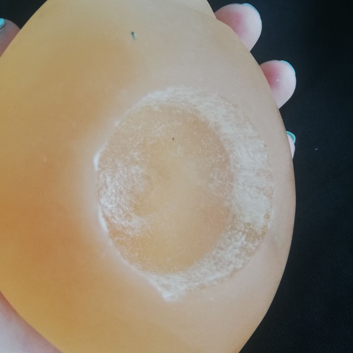 Selenite Tealight Holder - Shell - Peach