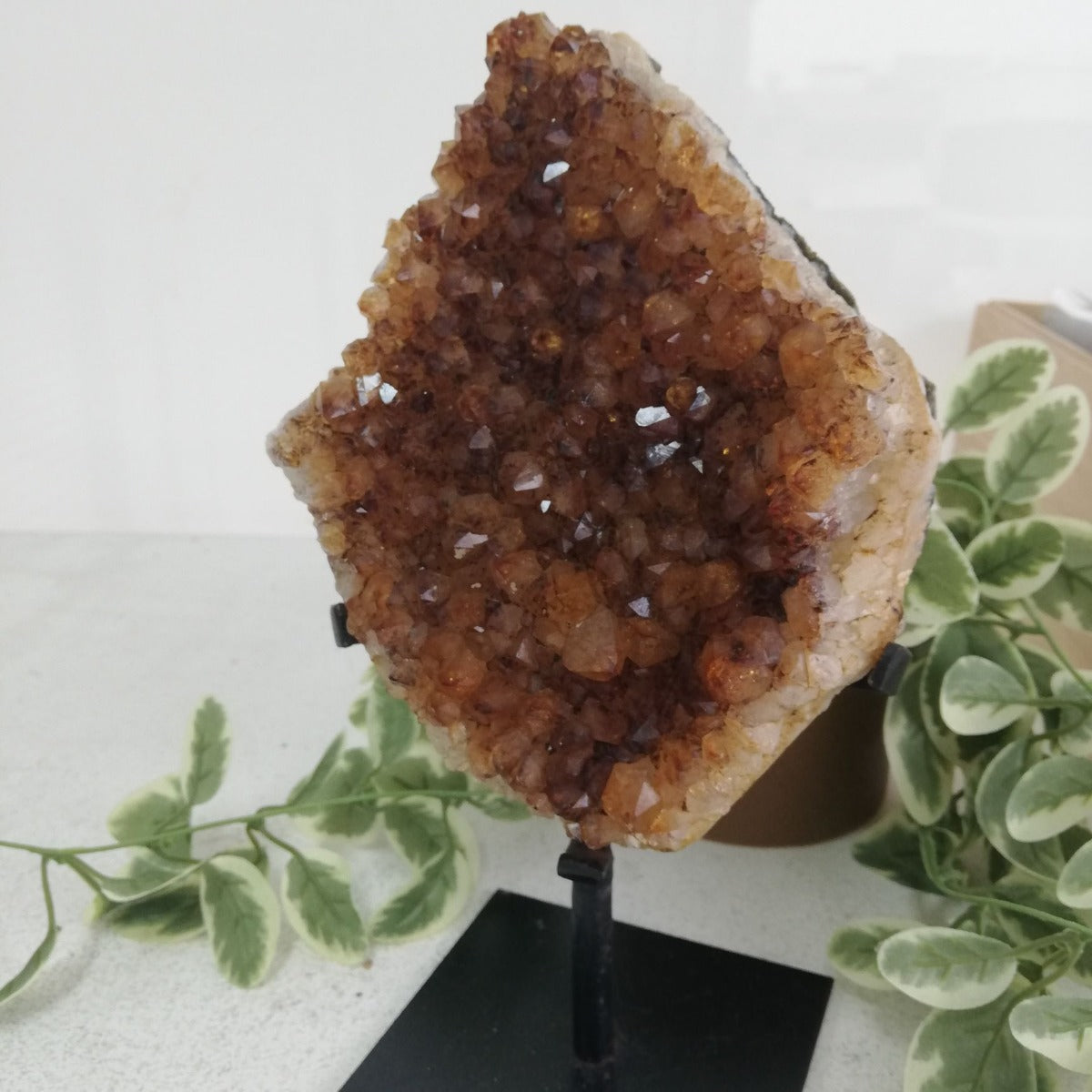Citrine Cluster On Stand - 06