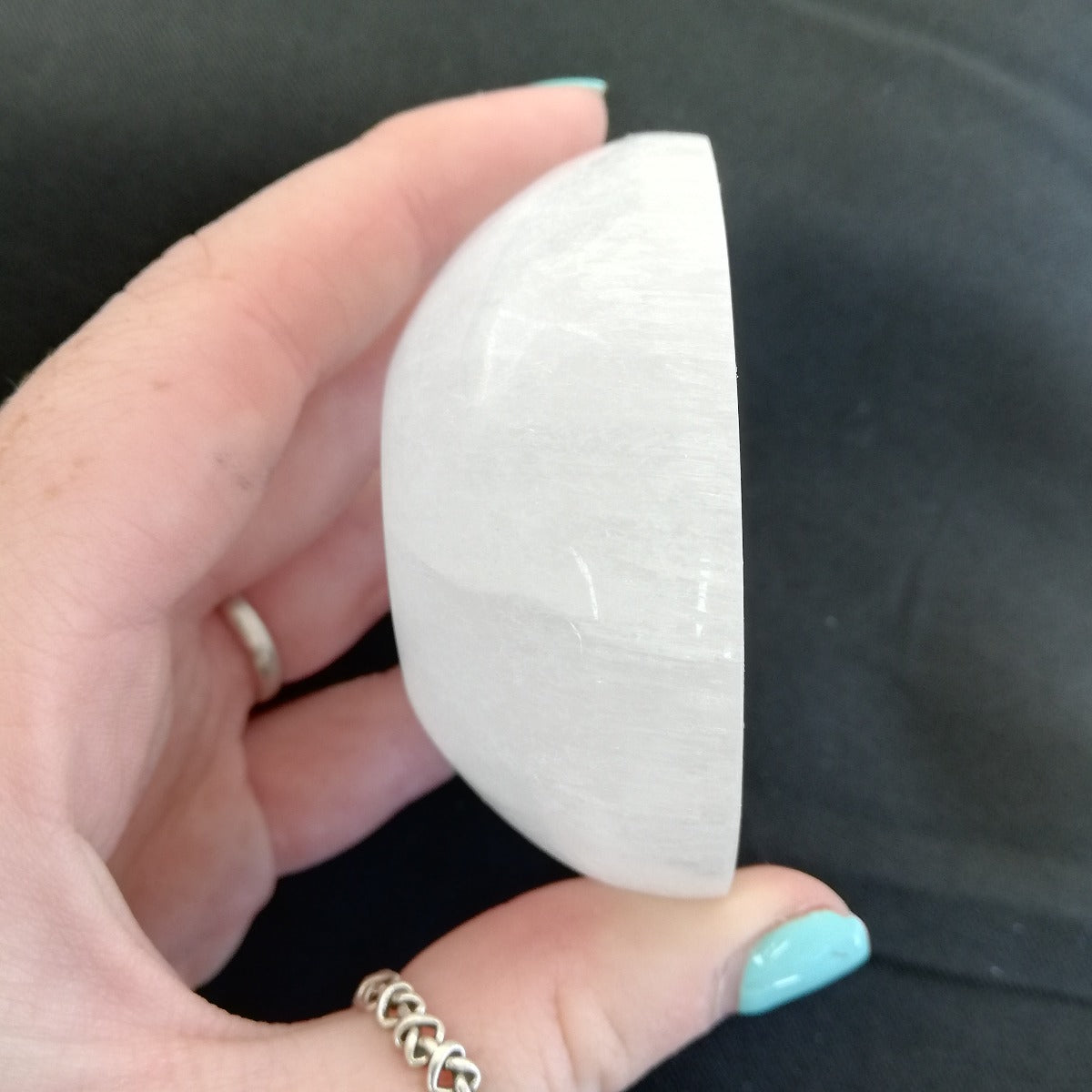 Selenite Small Round Bowl - 6cm