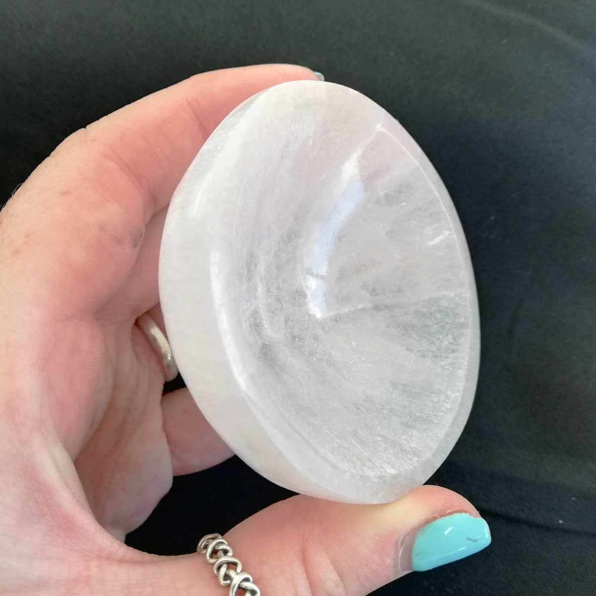 Selenite Small Round Bowl - 6cm
