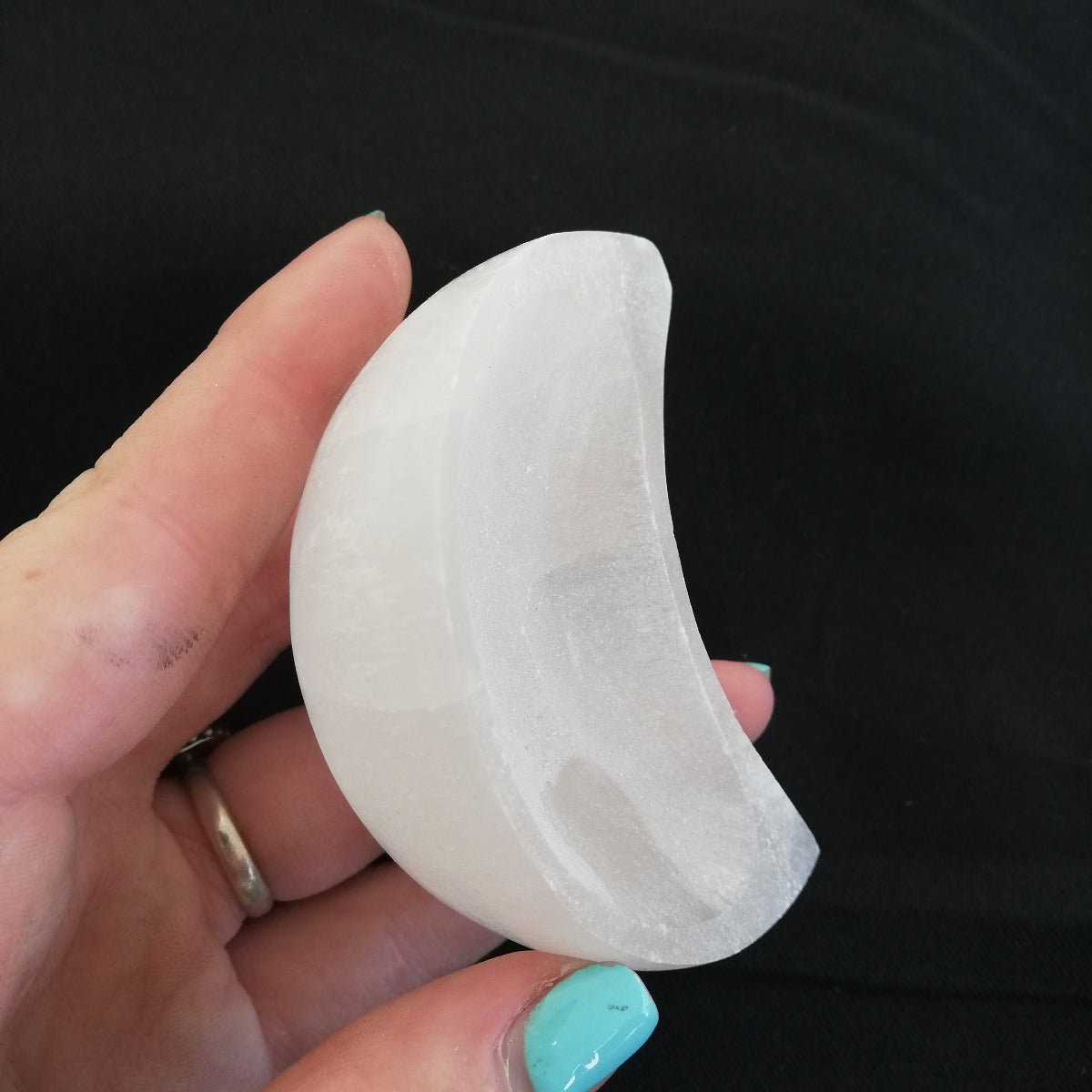 Selenite Small Moon Bowl - 6cm