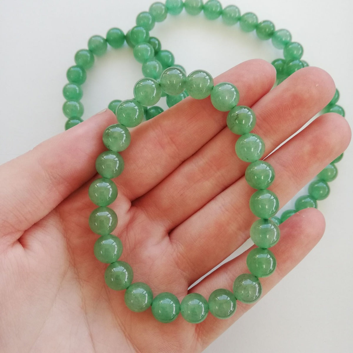Green Aventurine Beads Bracelet - 8mm