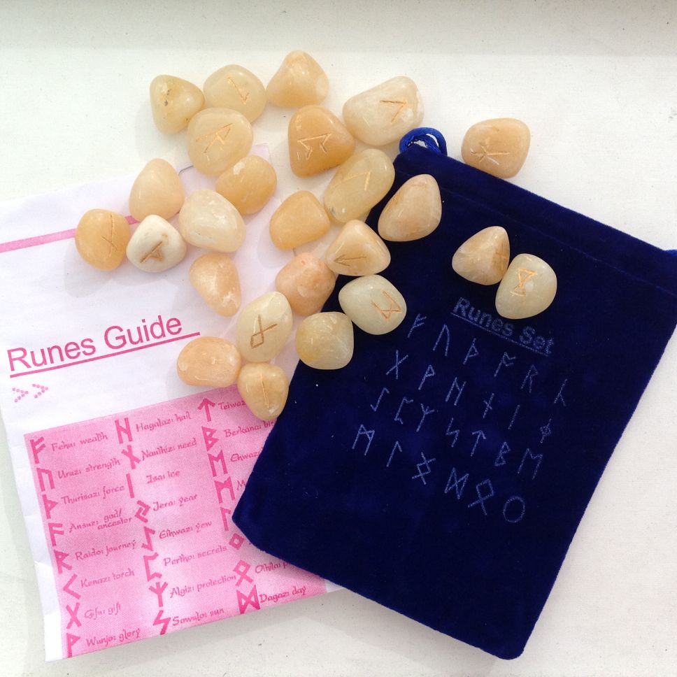 Runes Yellow Aventurine Set