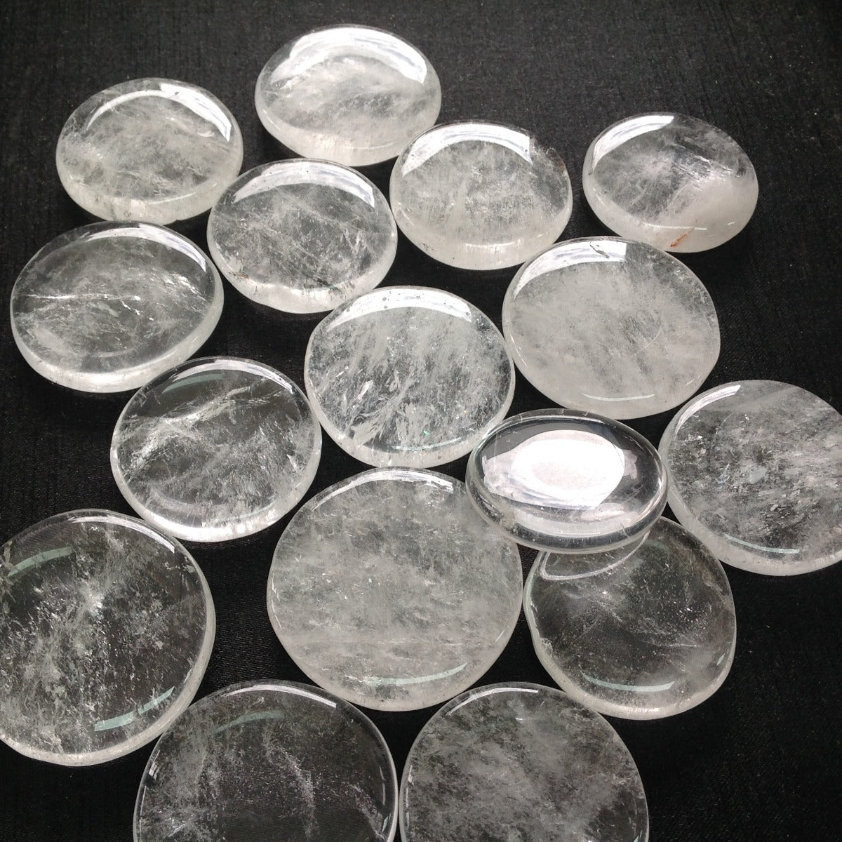 Pocket Palm Stone - Clear Quartz