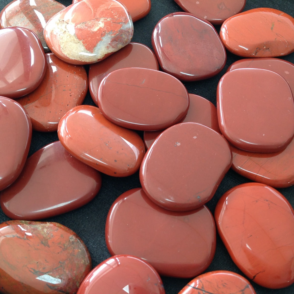 Pocket Palm Stone - Red Jasper