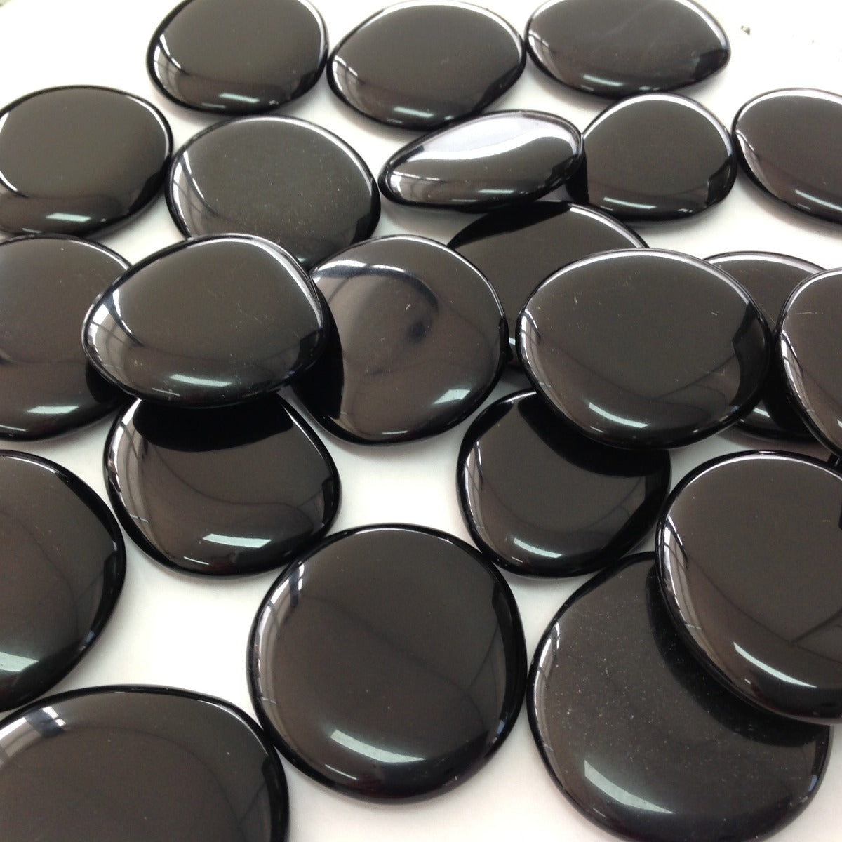 Pocket Palm Stone - Black Obsidian