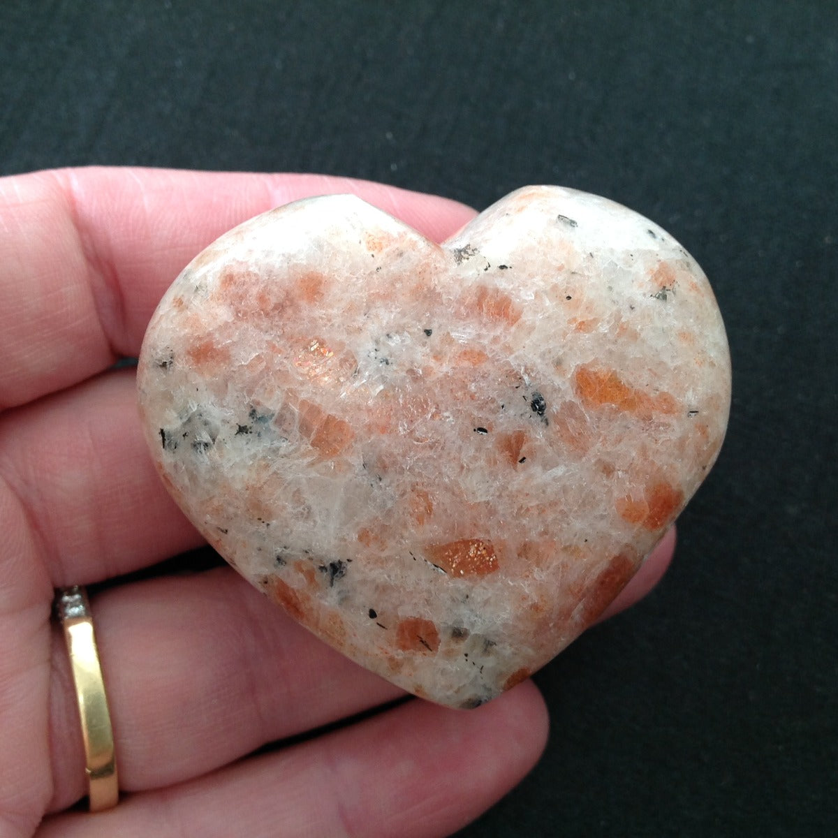 Sunstone Heart - 5cm