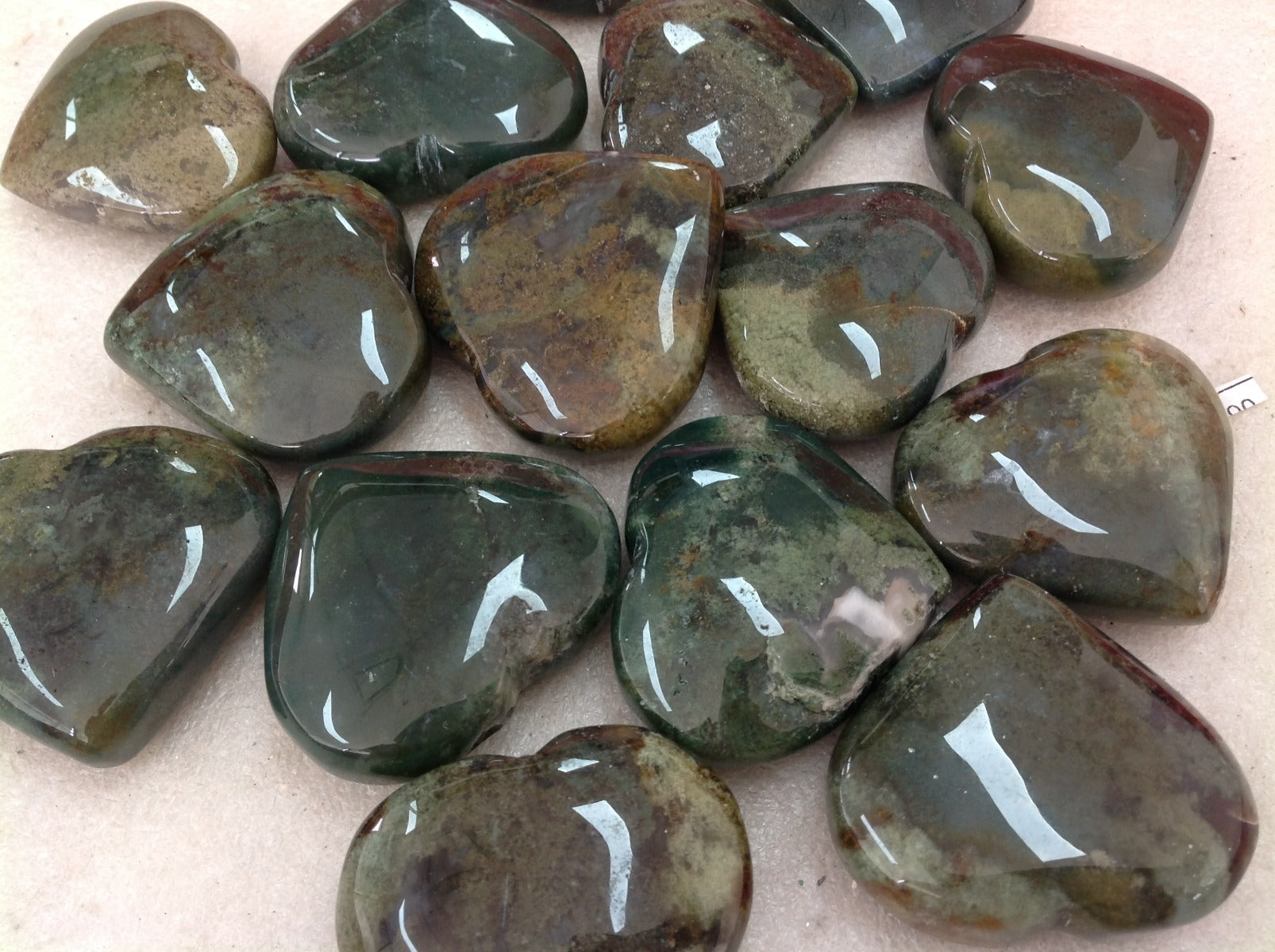 Moss Agate Heart - 5cm