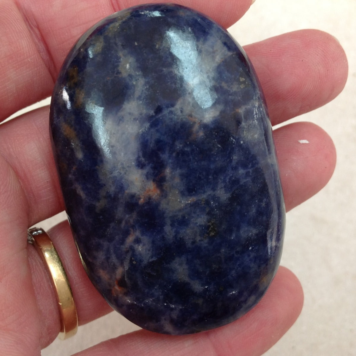 Sodalite Palm Stone 5cm