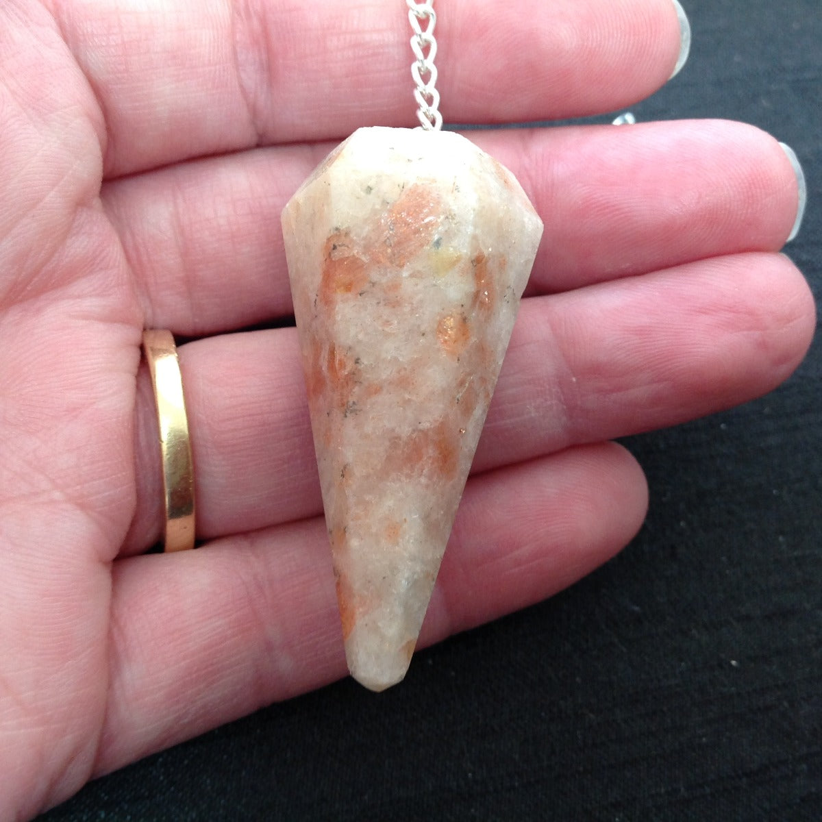 Sun Stone - Faceted Pendulum