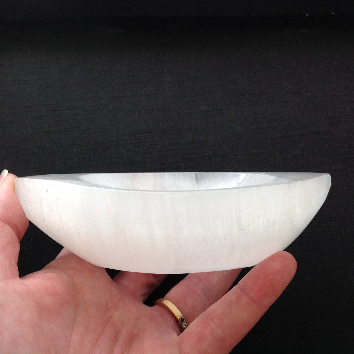 Selenite Bowl - Eye - 10cm