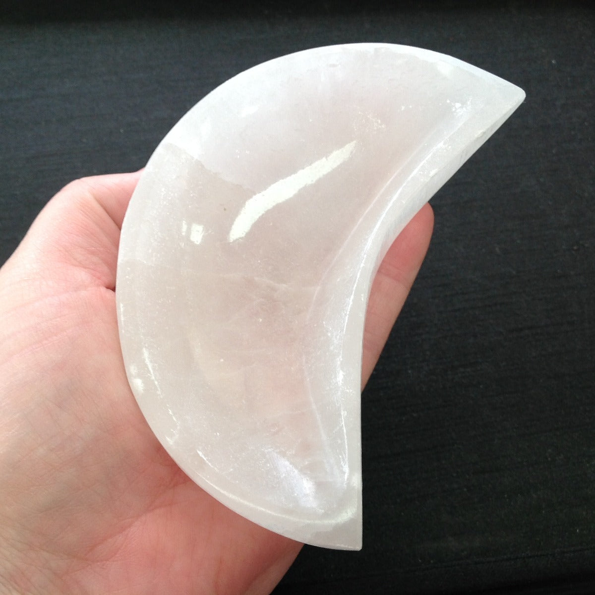 Selenite Bowl - Moon - 10cm