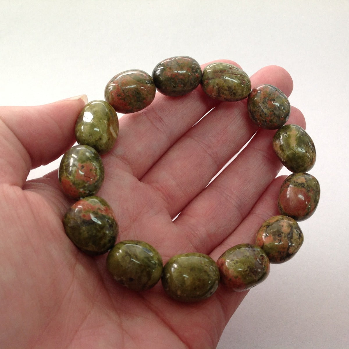 Nugget Bracelet - Unakite