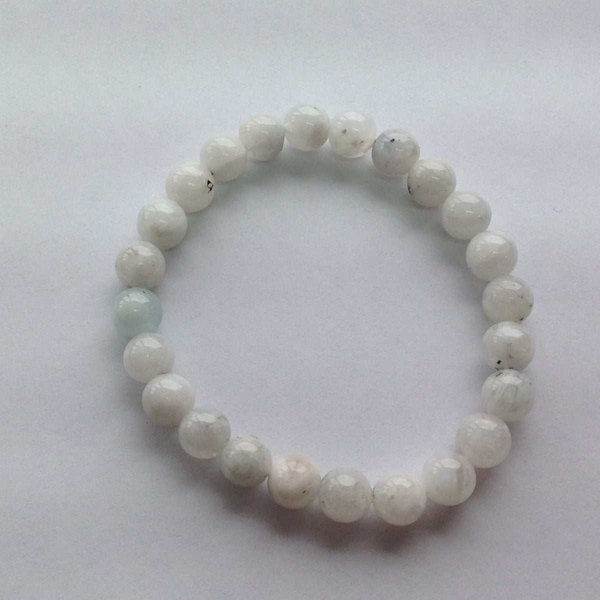 Rainbow Moonstone Beads Bracelet