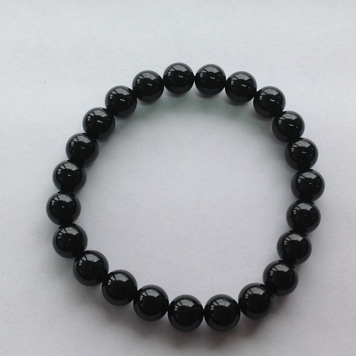 Black Tourmaline Beads Bracelet - 8mm