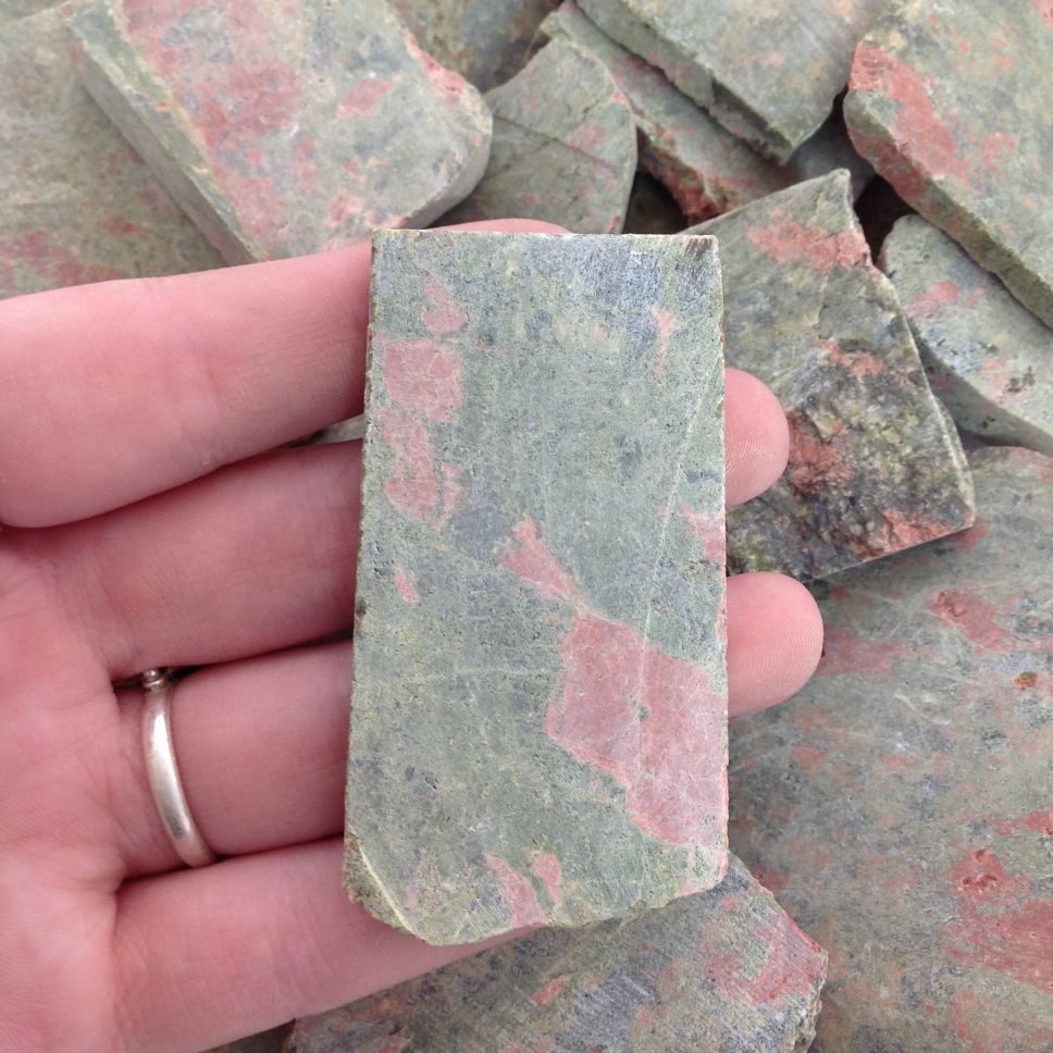 Rough - Slab - Unakite - 1 KG