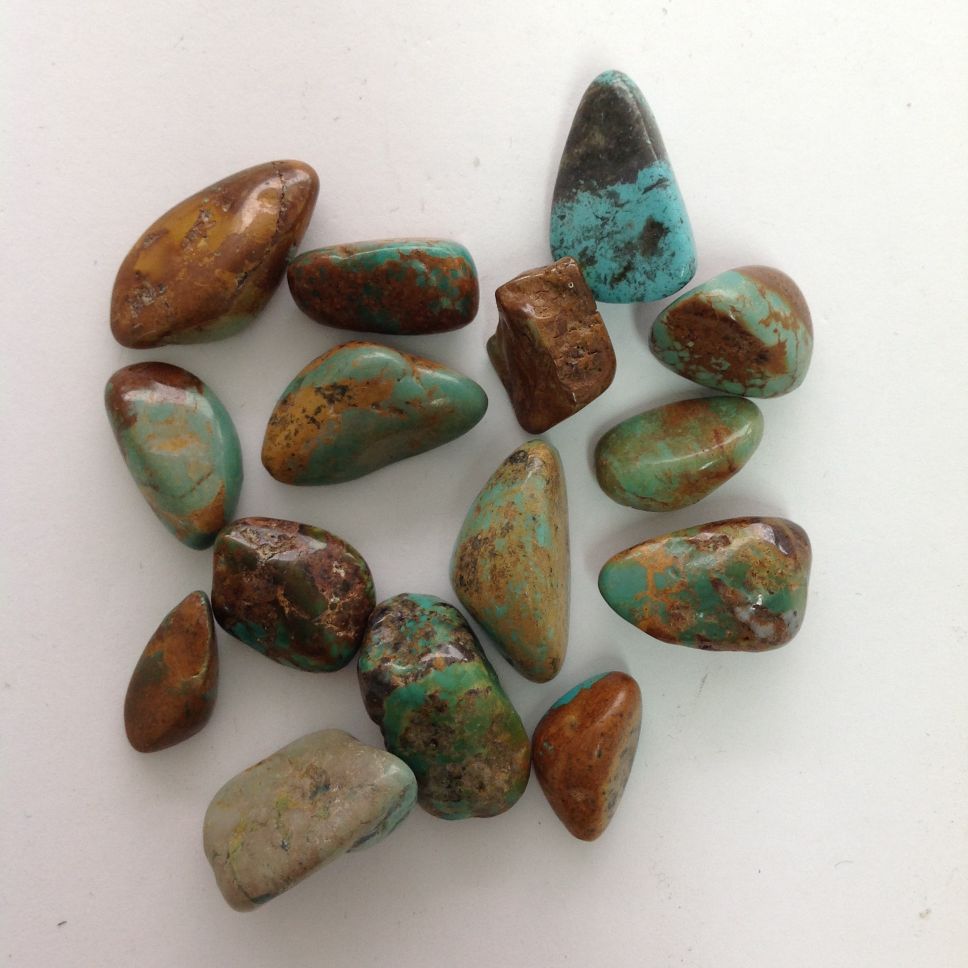 Turquoise (Natural) Tumbled-50gms (12-16 pc)