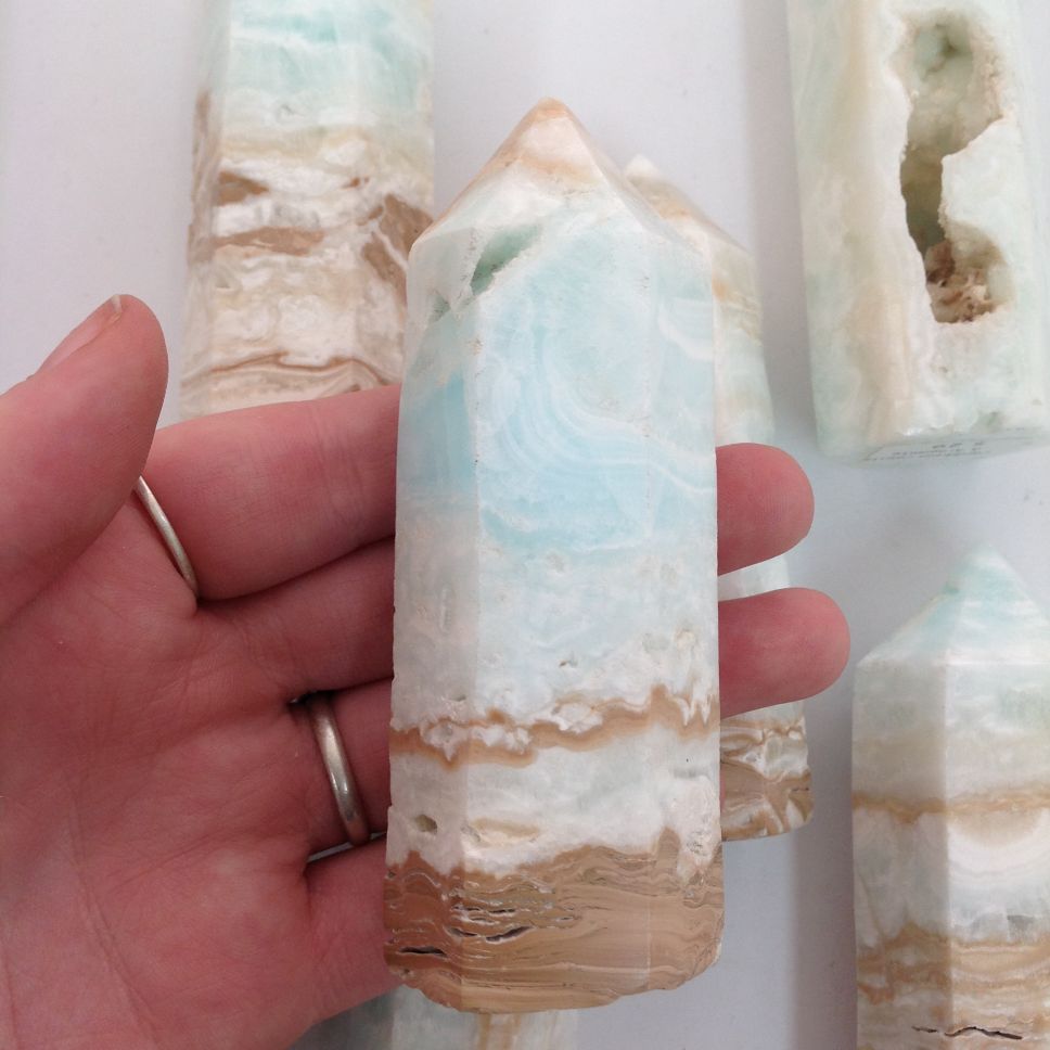 Caribbean Calcite & Aragonite Generator-8-10cm