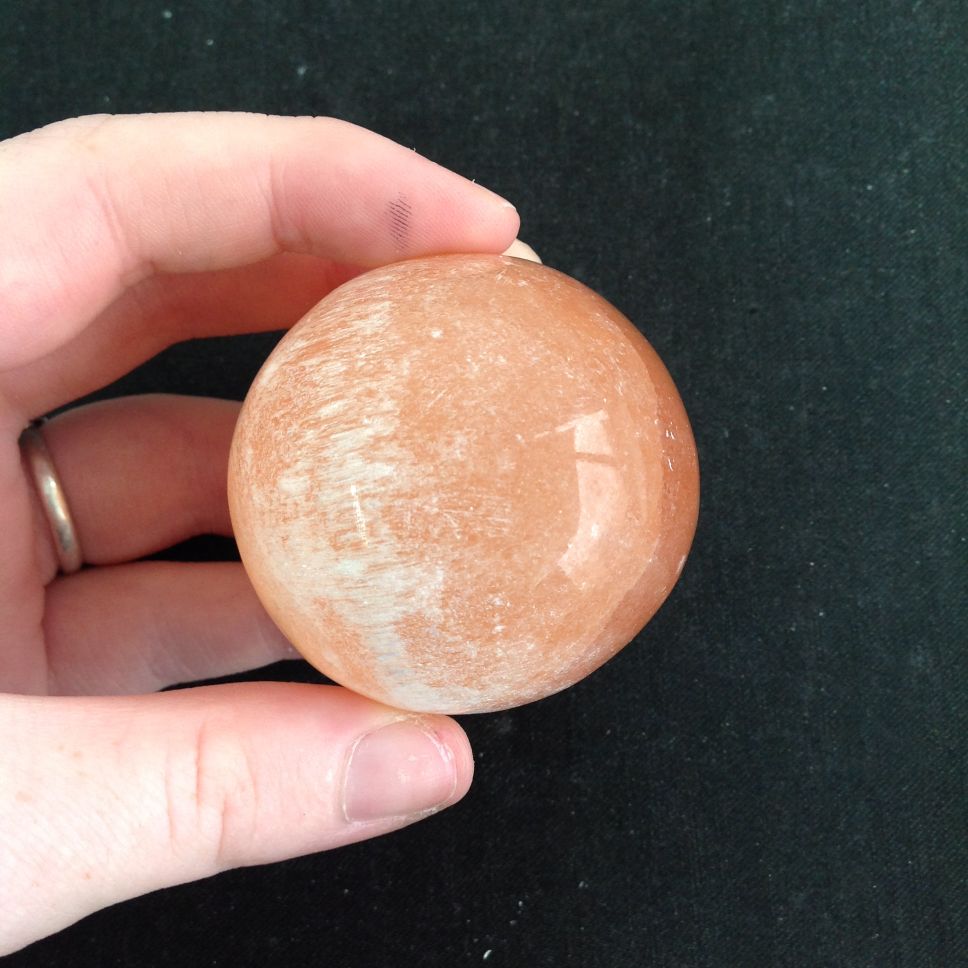 Selenite Sphere - Peach - 4-5cm