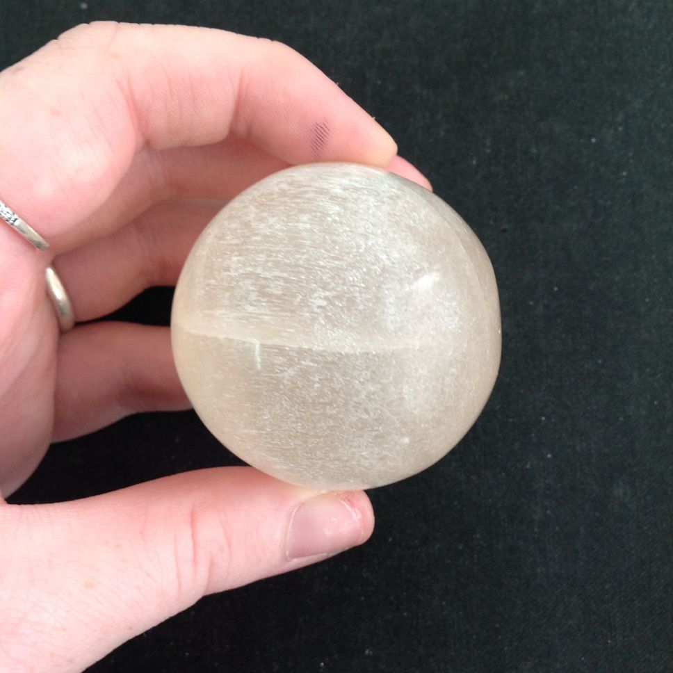 Selenite Sphere - Peach - 4-5cm
