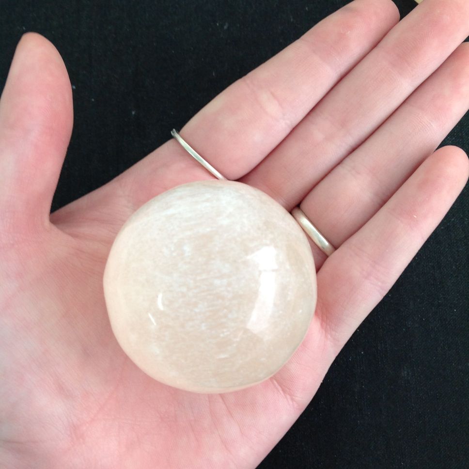 Selenite Sphere - Peach - 4-5cm
