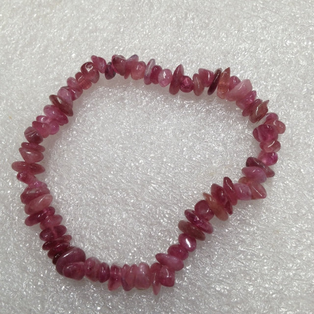 Pink Tourmaline - Chip Bracelet