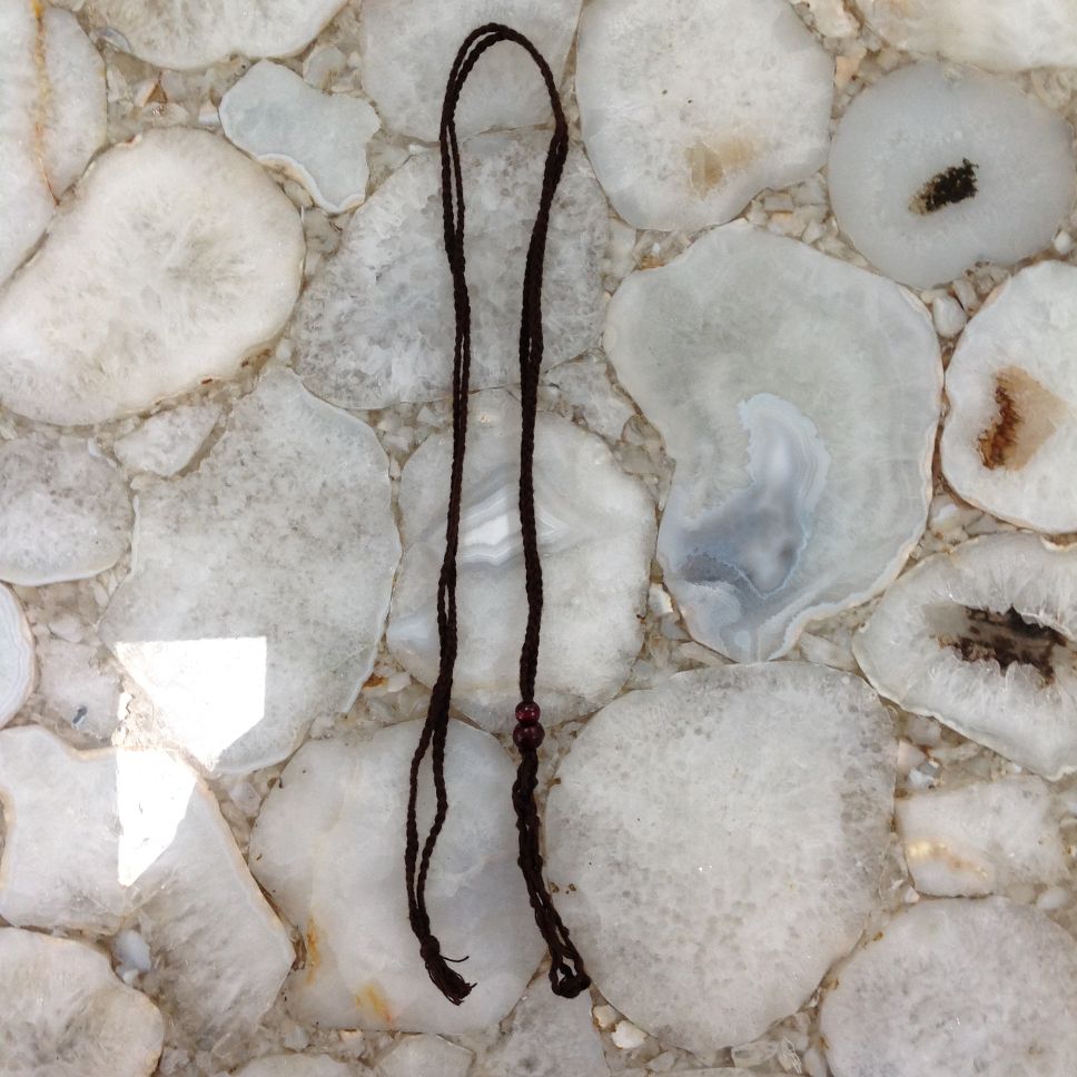 Net Cage Necklace - Brown