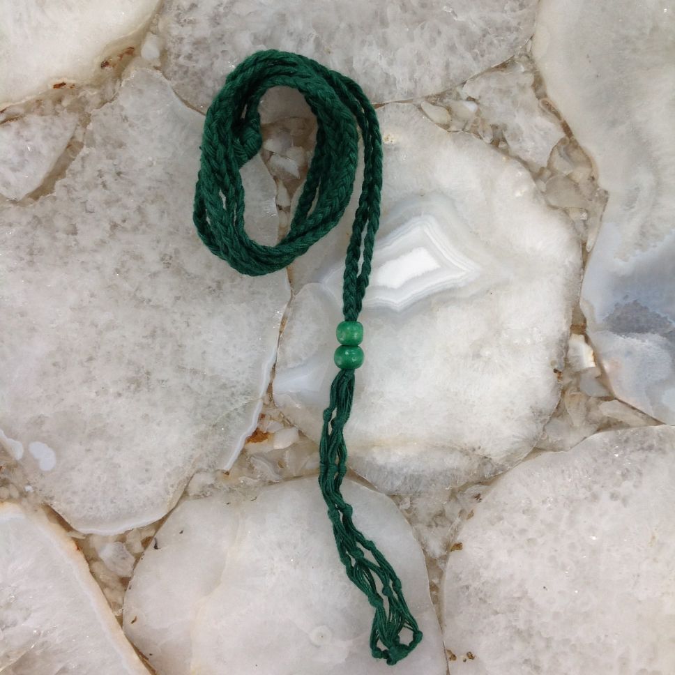 Net Cage Necklace - GREEN