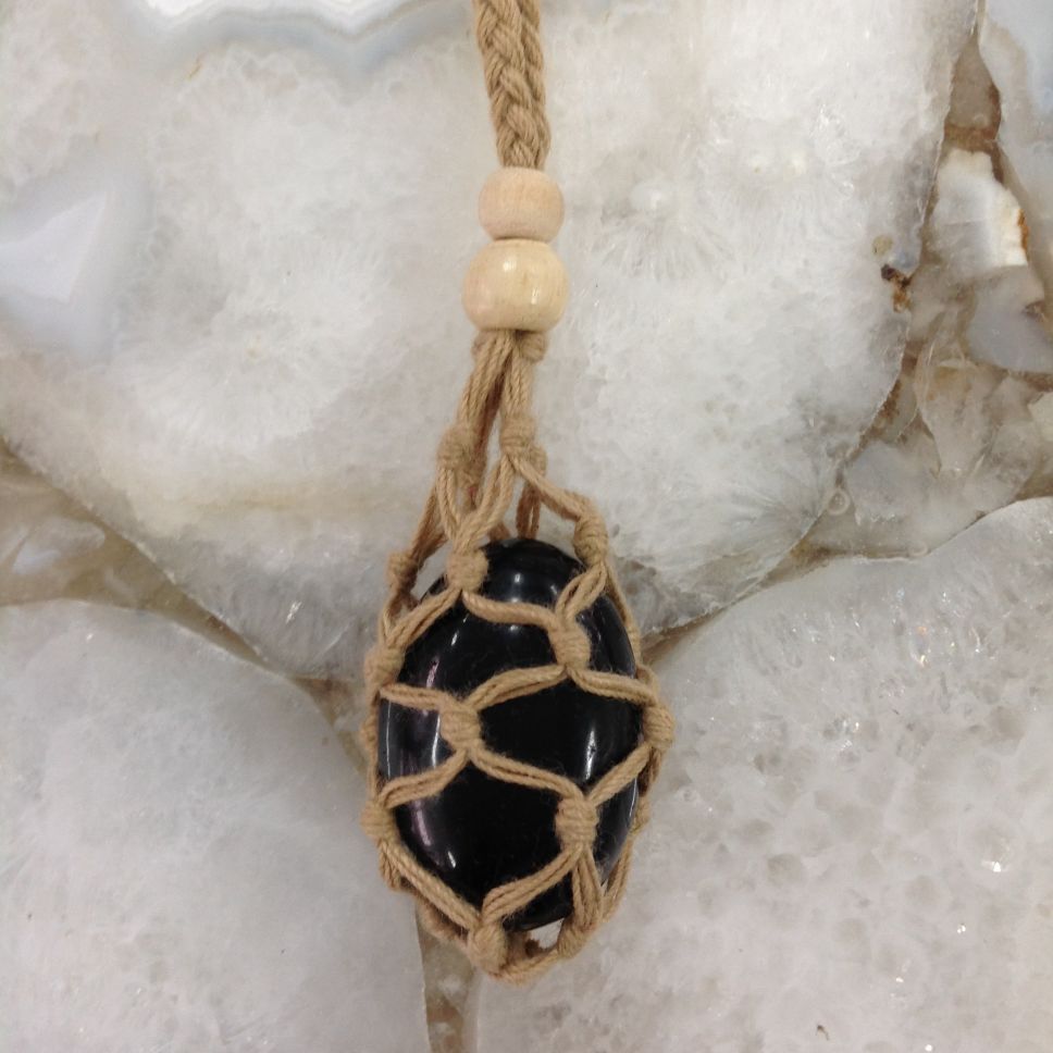 Net Cage Necklace - Beige