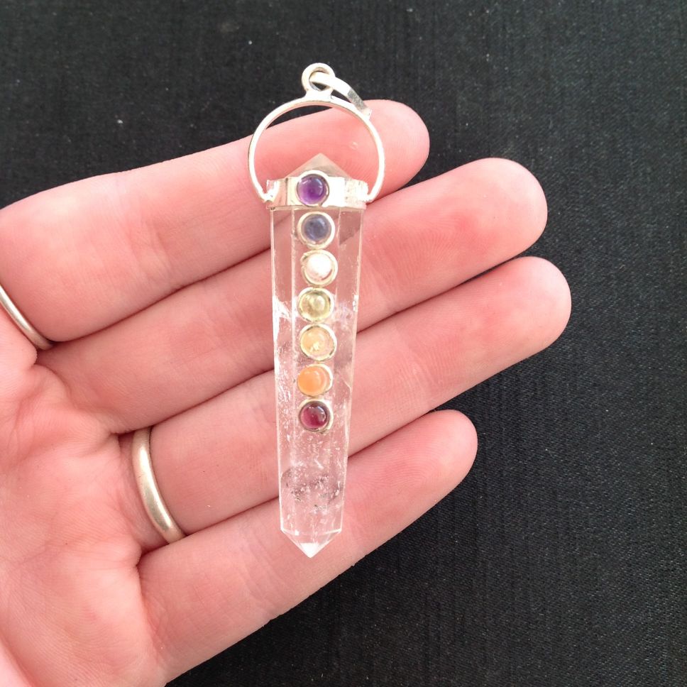 Clear Quartz - Chakra DT Pendant
