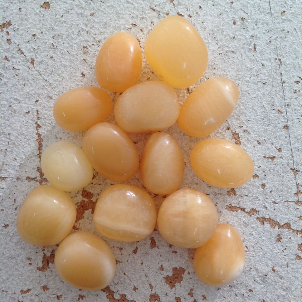 Orange Calcite Tumbled - 200g