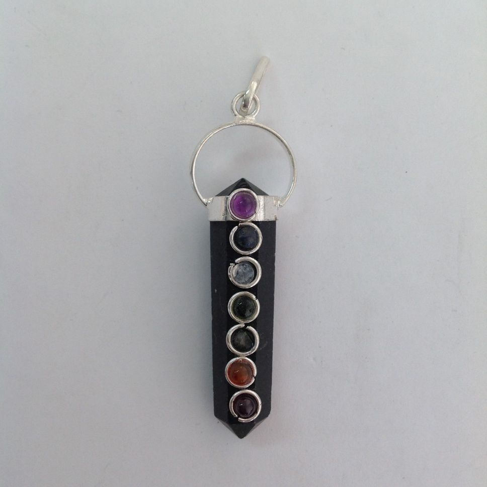 Black Tourmaline - Chakra Pendant DT