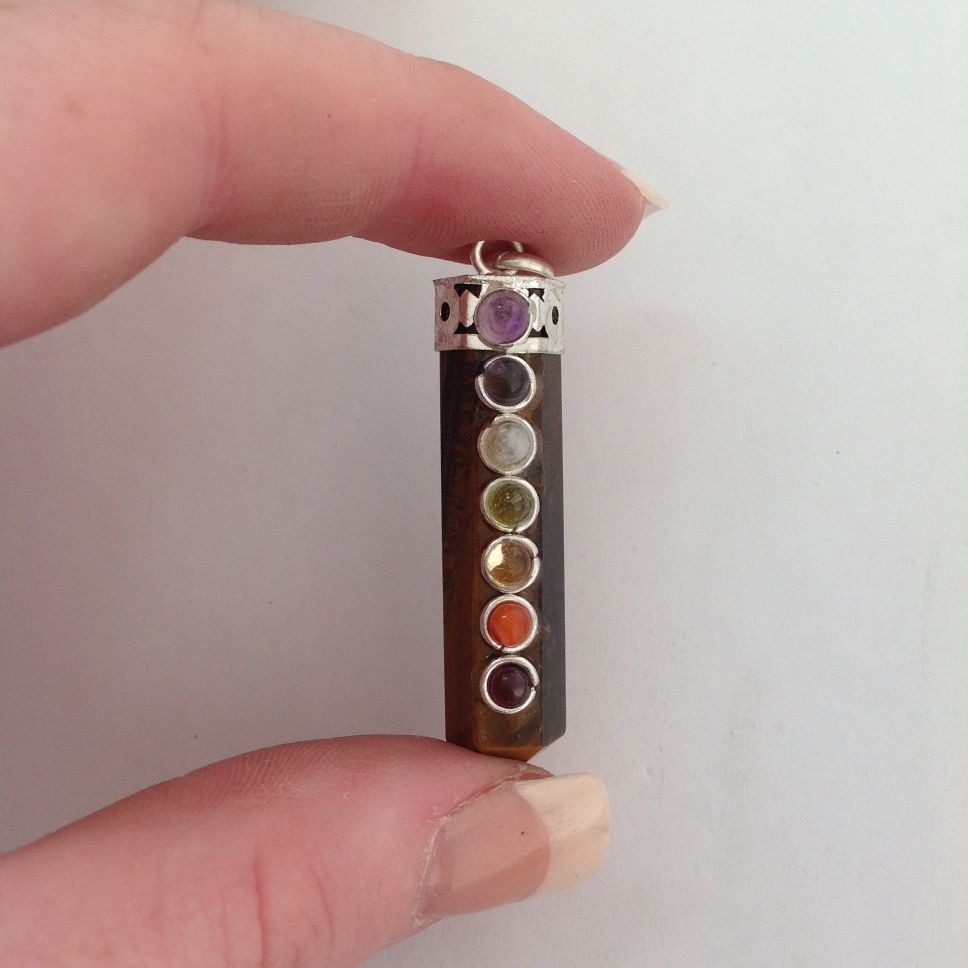 Tigers Eye - Chakra Cap Point Pendant