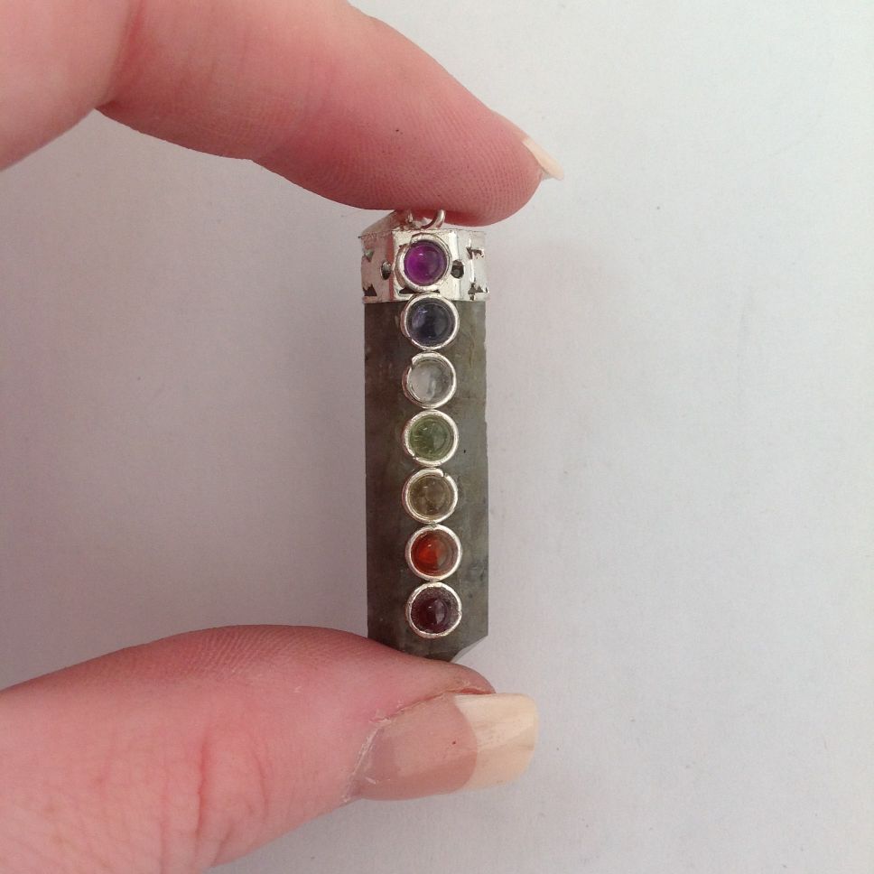 Labradorite - Chakra Cap Point Pendant