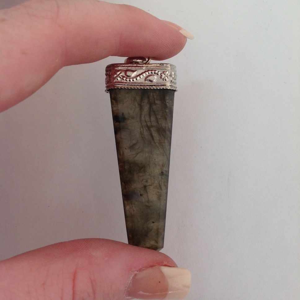Labradorite - Flat Capped Pendant
