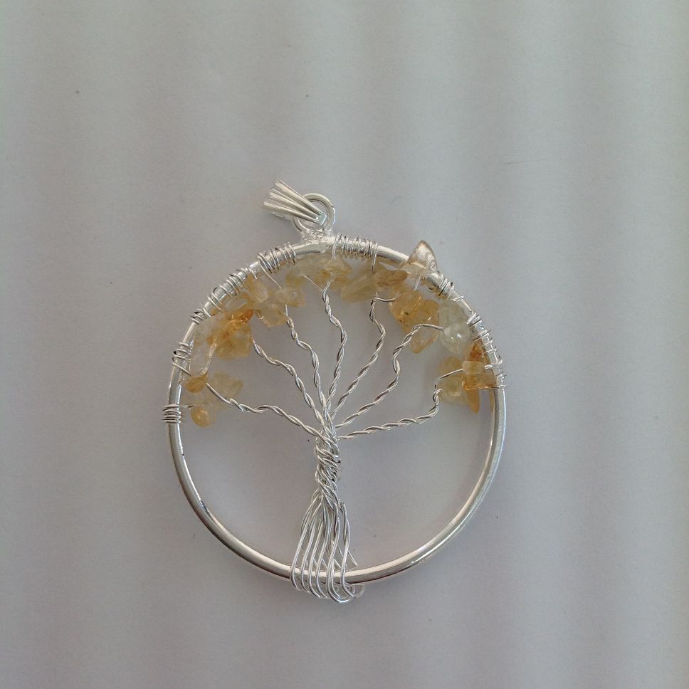 Pendant - Tree of Life - Citrine