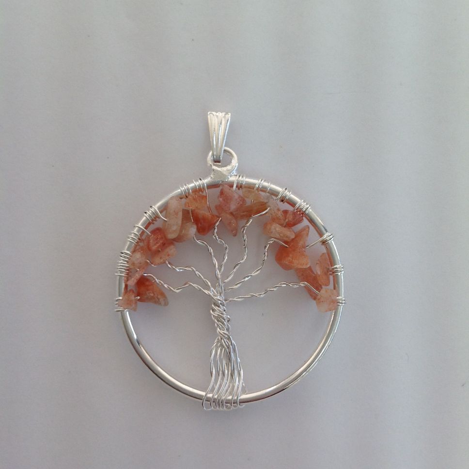 Pendant - Tree of Life - Carnelian