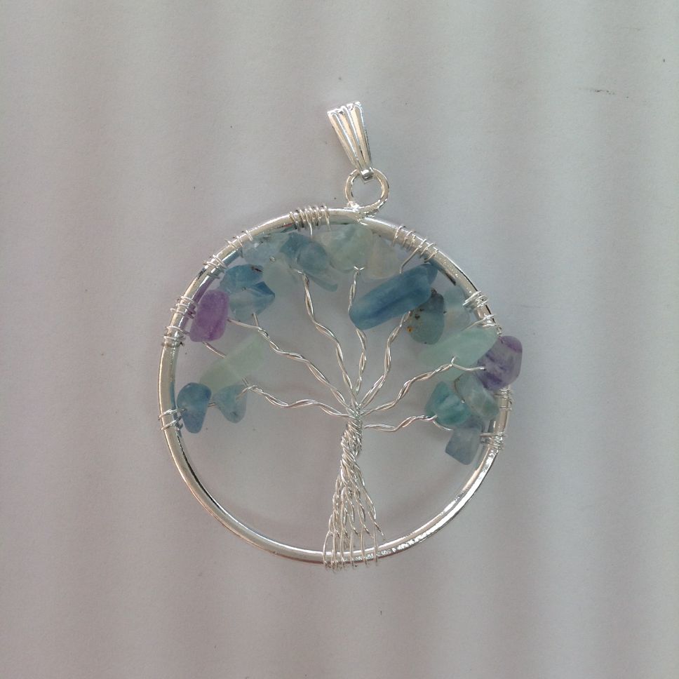 Pendant - Tree of Life - Fluorite