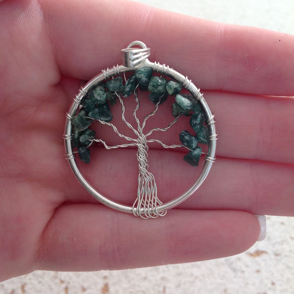 Pendant - Tree of Life - Green Aventurine
