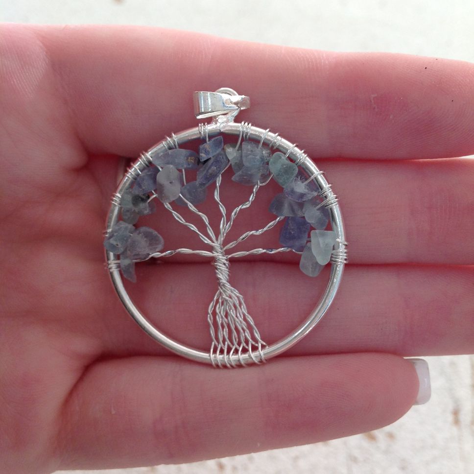Pendant - Tree of Life - Fluorite