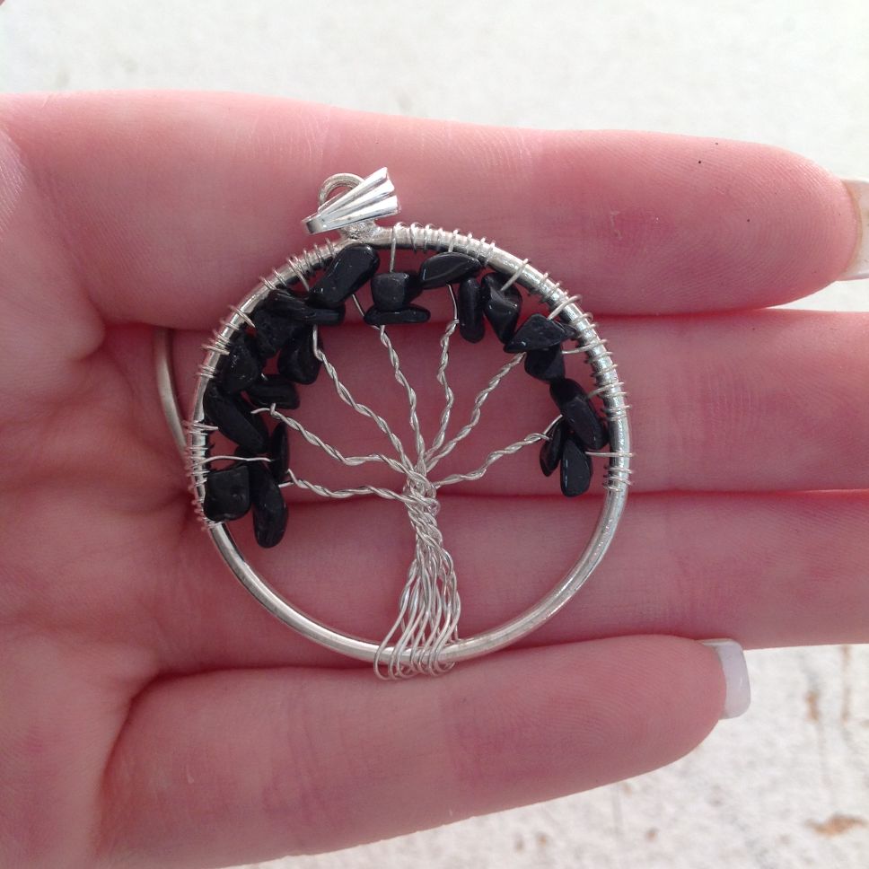 Pendant - Tree of Life - Black Tourmaline