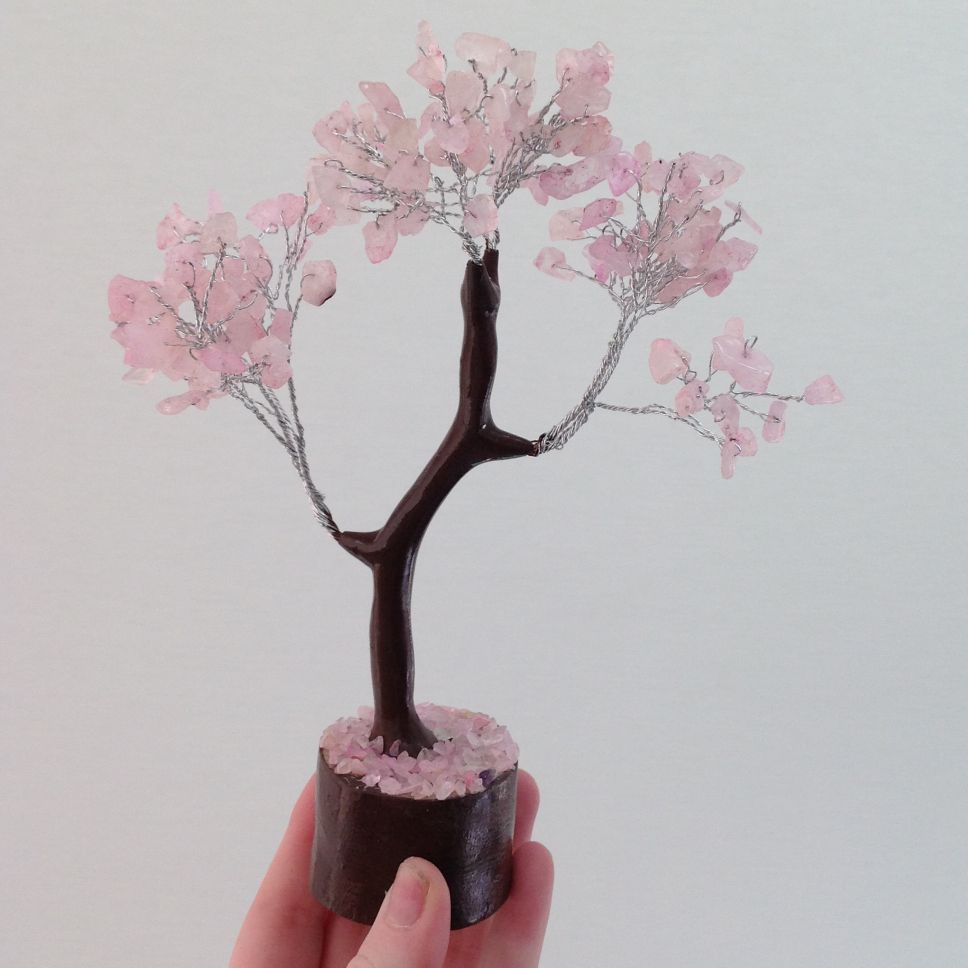 Rose Quartz Tree - Medium 014