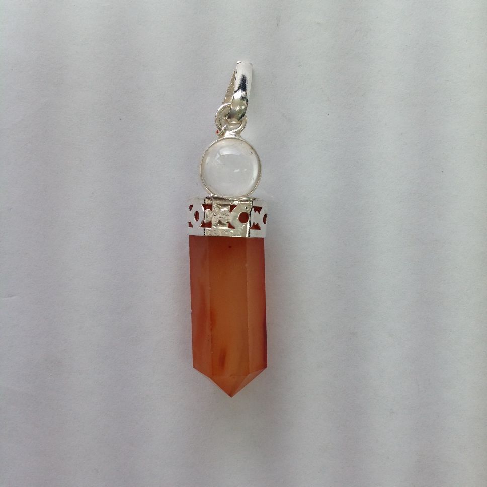 Carnelian - Ball Point Pendant