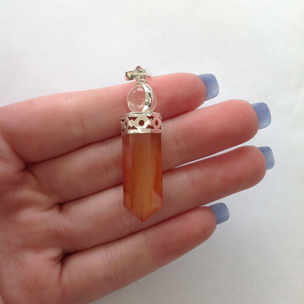 Carnelian - Ball Point Pendant