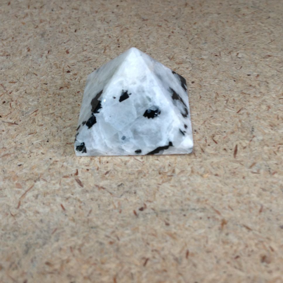 Rainbow Moonstone Pyramid - 3cm