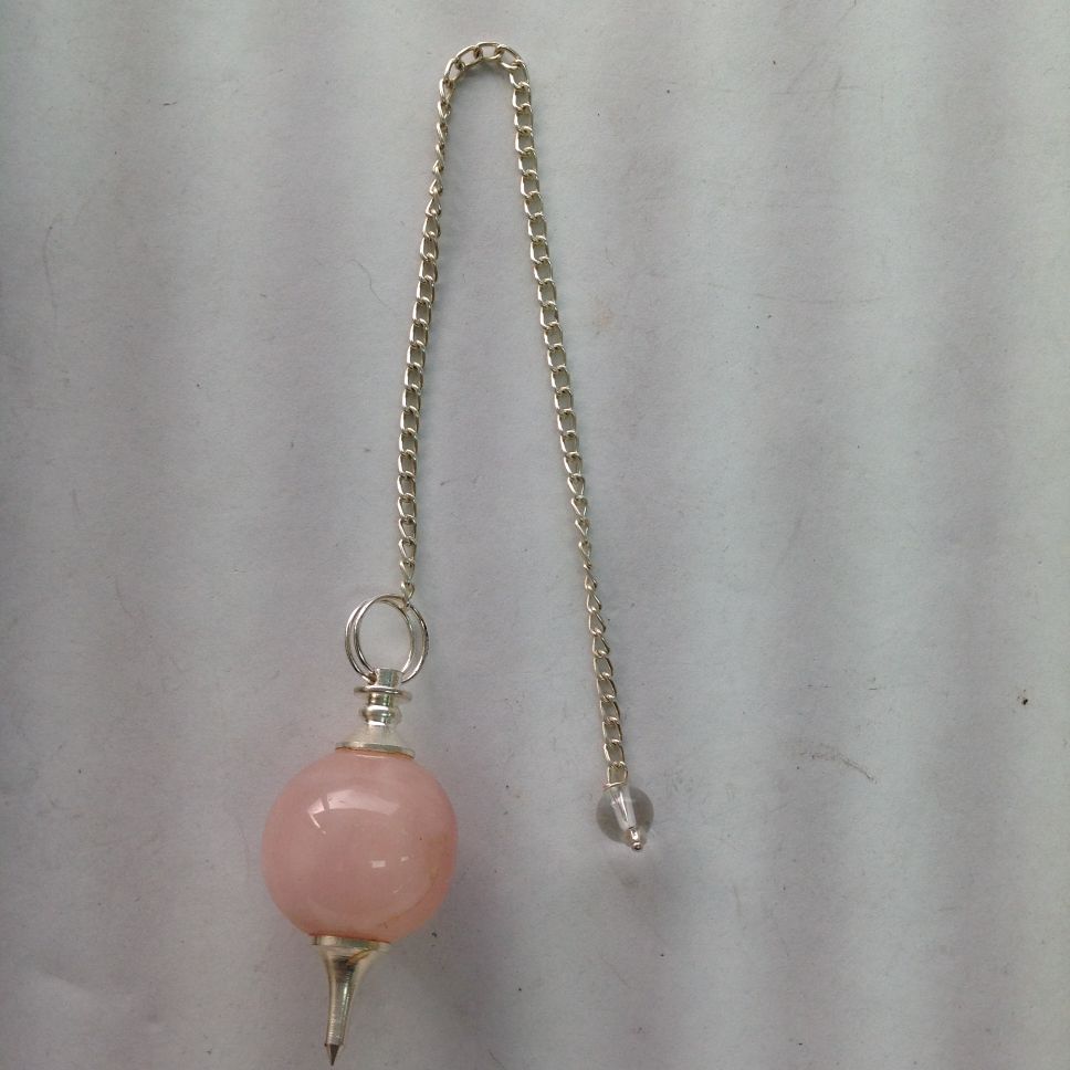 Rose Qtz Ball Pendulum